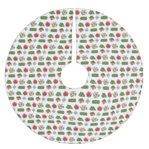 Camp Kompass Zelt S'mores Schlafsäcke Feuer Polyester Weihnachtsbaumdecke