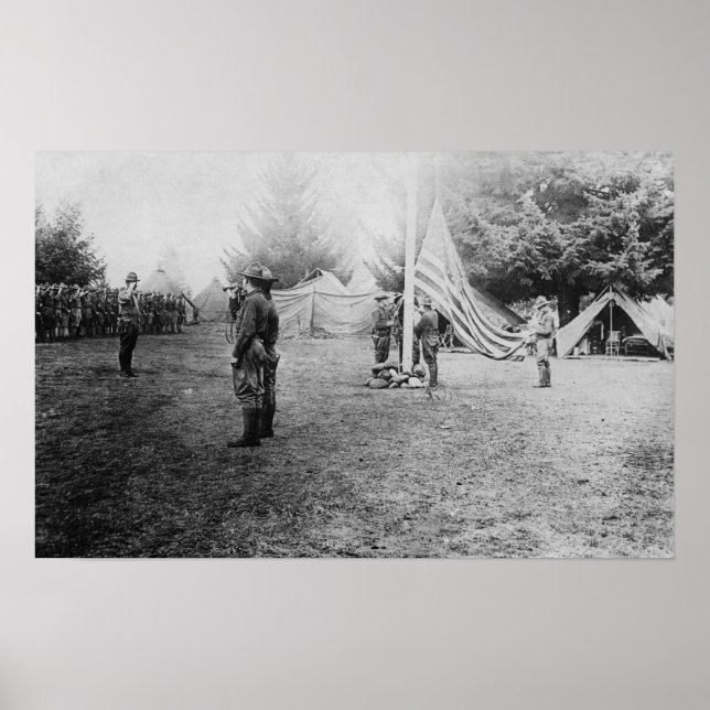 Camp Lewis, WA - Soldaten entlassen Amerikaner Poster (Vorne)