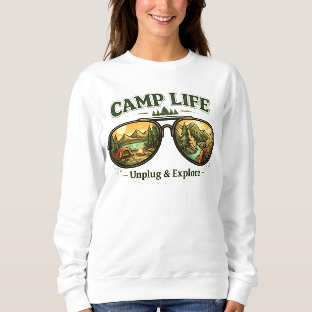 Camp Life Feels Right – Everyday Sweatshirt USA (Vorderseite)