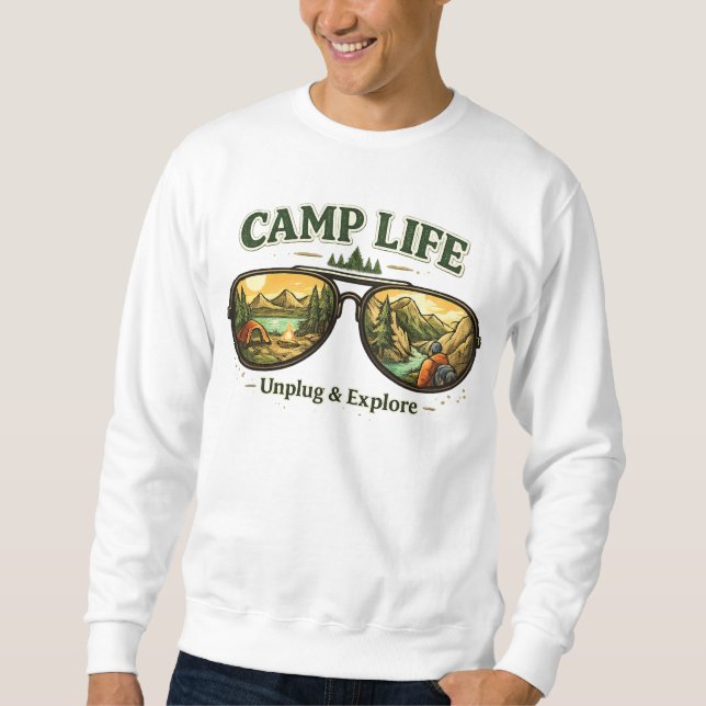 Camp Life Feels Right Men’s Sweatshirt USA (Vorderseite)