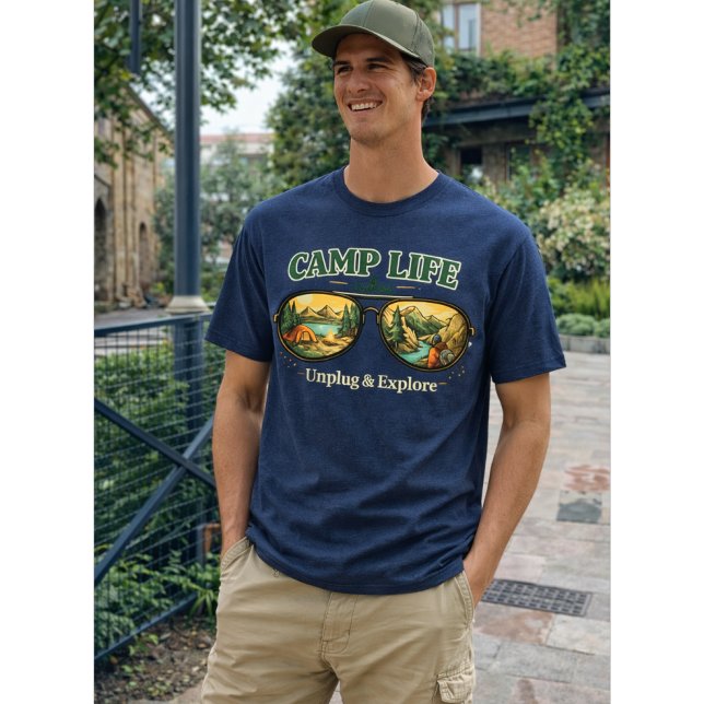 Camp Life Feels Right Men’s T-Shirt USA (Von Creator hochgeladen)