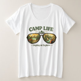 Camp Life Feels Right – Relaxed Plus Size Tee USA