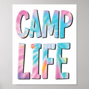 Camp Life Krawatte die Sommer Top für Girls Summer Poster