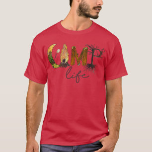 Camp Life Summer Camp und Wandern T-Shirt