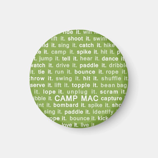Camp Mac Magnet (Green Do It) (Vorne)