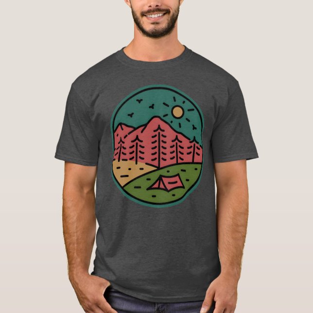 Camp Meadow Retro T-Shirt (Vorderseite)