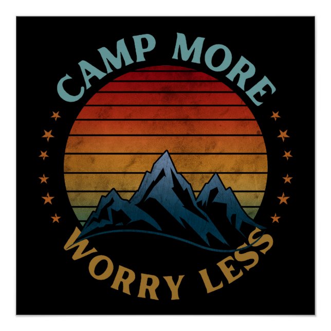 CAMP MEHR SORGE WENIGER  POSTER (Vorderseite)