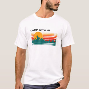Camp mit mir Camper Love Birds Nature Travel T-Shirt