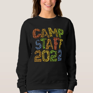 Camp Mitarbeiter 2022 Leopard Print Host Summer Co Sweatshirt