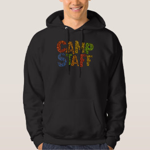 Camp Mitarbeiter Leopard Print Host Summer Counsel Hoodie
