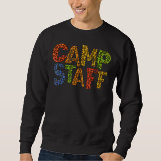 Camp Mitarbeiter Leopard Print Host Summer Counsel Sweatshirt