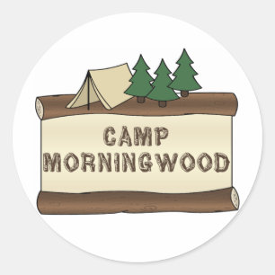 Camp Morningwood Runder Aufkleber