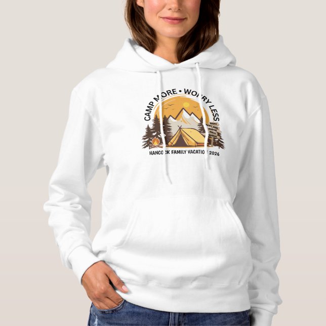 Camp noch Besorgnis erregender weniger Lager Hoodie (Vorderseite)