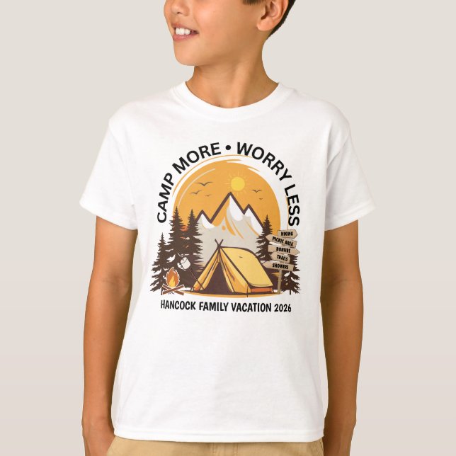 Camp noch Besorgnis erregender weniger Lager T-Shirt (Vorderseite)