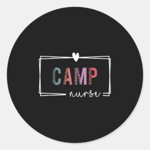 Camp Nurse Camp Nurses Day _1 Runder Aufkleber