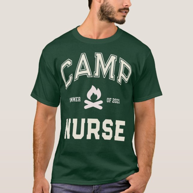 CAMP NURSE Medical Staff 2021 Campground Crew T-Shirt (Vorderseite)