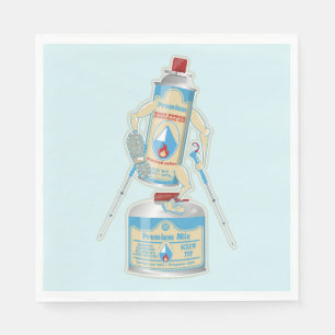 Camp-Ofen Gas Kanister lustige Wanderung Serviette