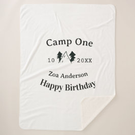 Camp one happy birthday name date campingadventure sherpadecke