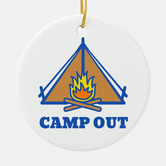 Camp out keramikornament (Vorne)