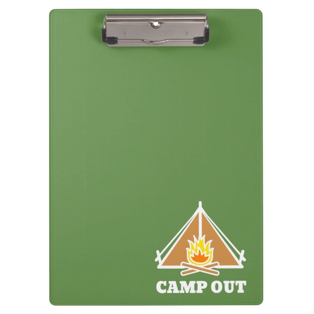 Camp out klemmbrett (Vorderseite)