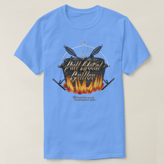 Camp Oven Design Full Metal Griller Dutch Oven 377 T-Shirt (Design vorne)