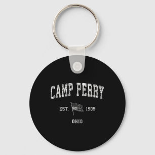 Camp Perry Ohio Oh Vintagen US Flag SportT-Shirt Schlüsselanhänger