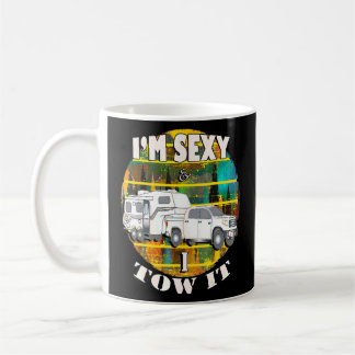 Camp Quote Retro Grafik im Sexy Ich habe es Campin Kaffeetasse