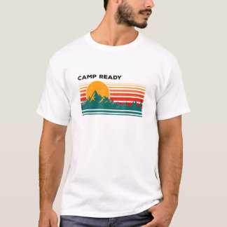 Camp Ready Tropical Camper Sonniges Campingplatz S T-Shirt