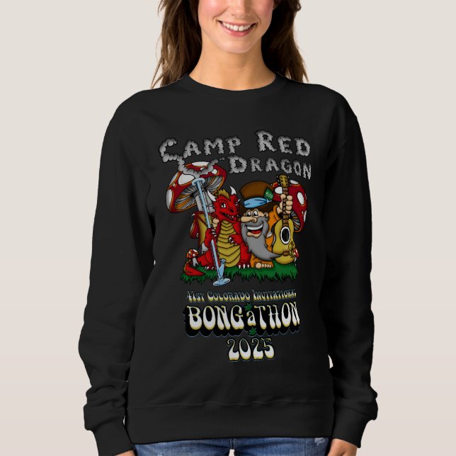 Camp Red Dragon 2025 B.A.T. Black Sweatshirt (Vorderseite)