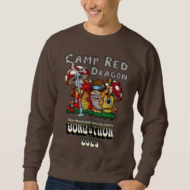 Camp Red Dragon 2025 B.A.T. Brown Sweatshirt (Vorderseite)