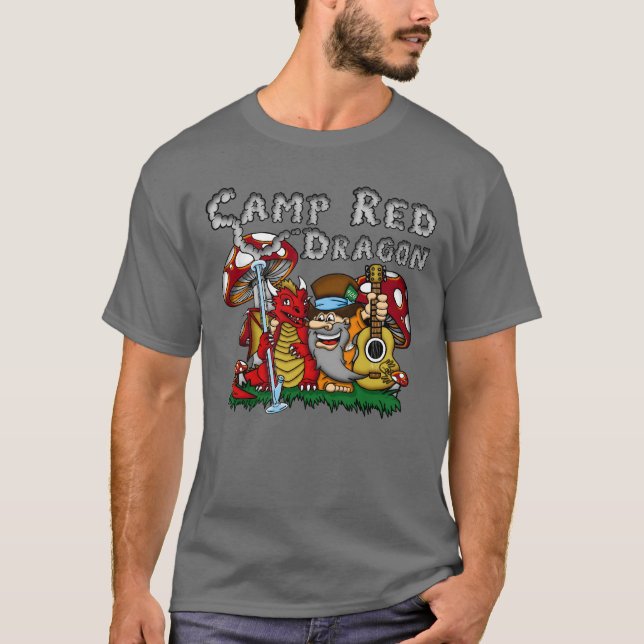 Camp Red Dragon 2025 B.A.T. Dunkelgrau D/S T - Shi T-Shirt (Vorderseite)