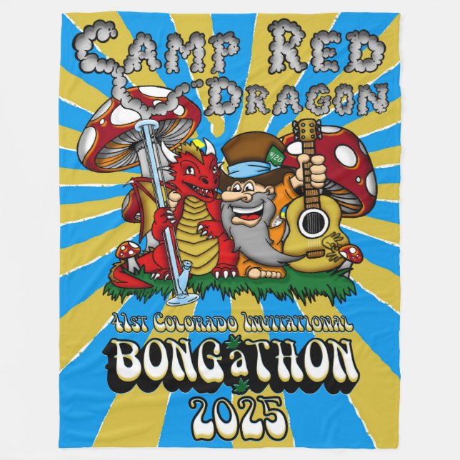 Camp Red Dragon 2025 B.A.T. Fleecedecke (Vorderseite)