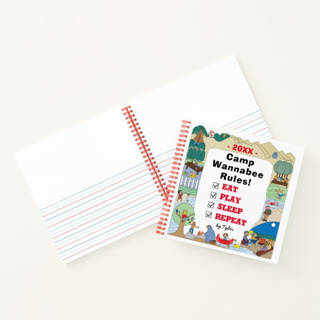 Camp Road Trip Sketchbook Notizbuch (Innenseite)