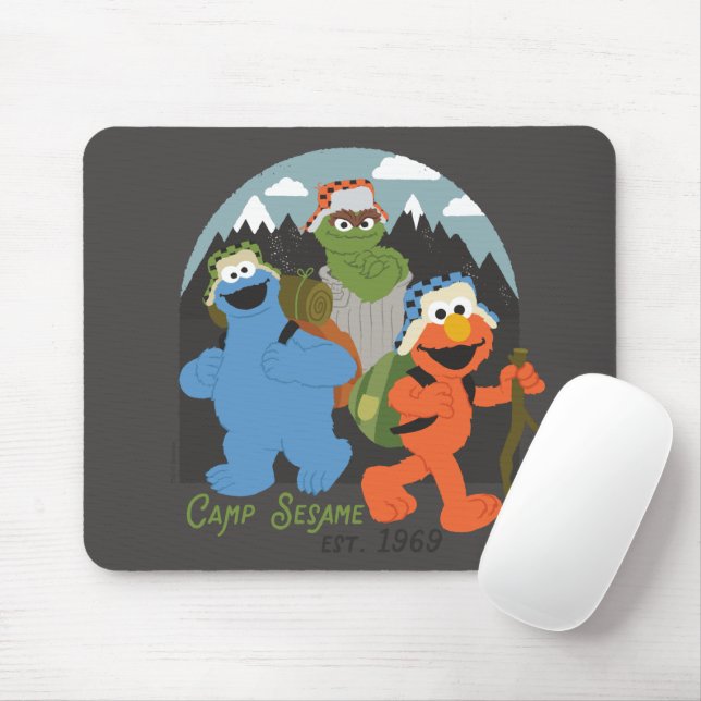Camp Sesamstraße EST. 1969 Mousepad (Mit Mouse)