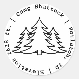 Camp Shattuck - Aufkleber für Briefmarke
