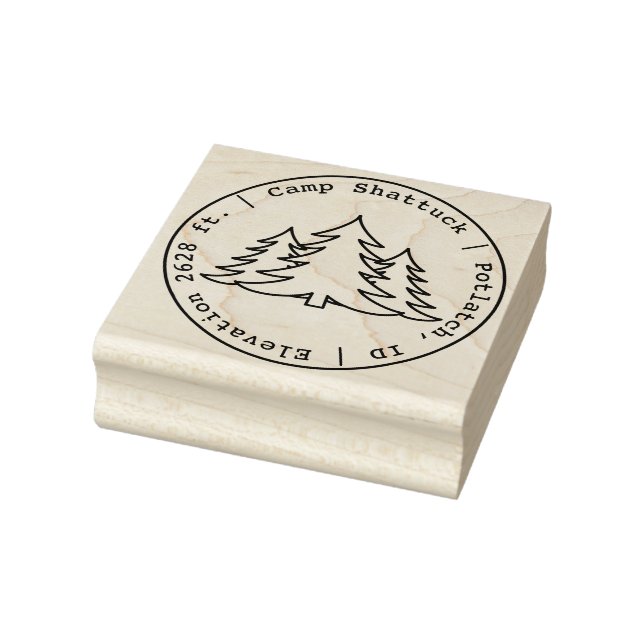 Camp Shattuck - Briefmarke Logo - Briefmarke aus G Gummistempel (Stempel)