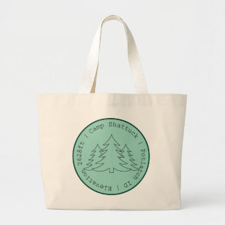 Camp Shattuck - Briefmarke Tote Bag Jumbo Stoffbeutel