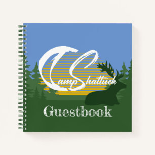 Camp Shattuck - Gästebuch Sunset Elch Notizbuch