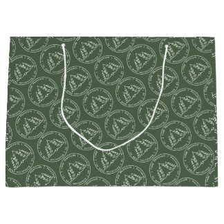 Camp Shattuck - Stempel-Logo - Geschenktasche Große Geschenktüte