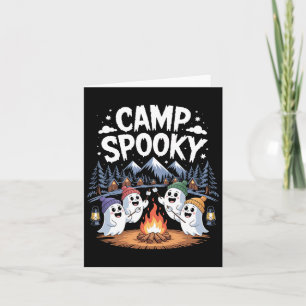 Camp Spooky Halloween Camping Wandern Männer Fraue Karte
