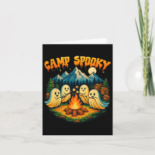 Camp Spooky SommerHalloween Niedlich Ghost Karte