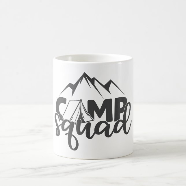 Camp Squad Cool Adventure Quote Campers Kaffeetasse (Mittel)