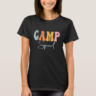 Camp Squad Retro Groovy Vintage Glücklicher Erster T-Shirt