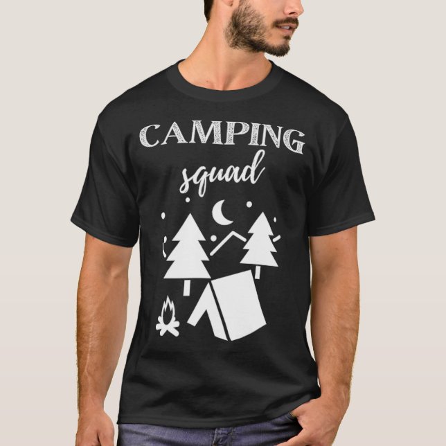 Camp Squad  shirt, Camping , Camper bff couple s d T-Shirt (Vorderseite)