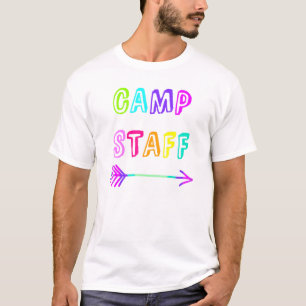 Camp Staff 2021 Campground Crew Counselor Campfire T-Shirt