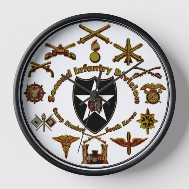 Camp Stanley Wanduhr (Vorderseite)