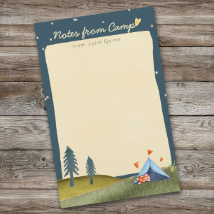 Camp Stationery Watercolor Zent für benutzerdefini Briefpapier