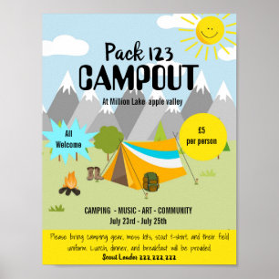 Camp-Thema Poster