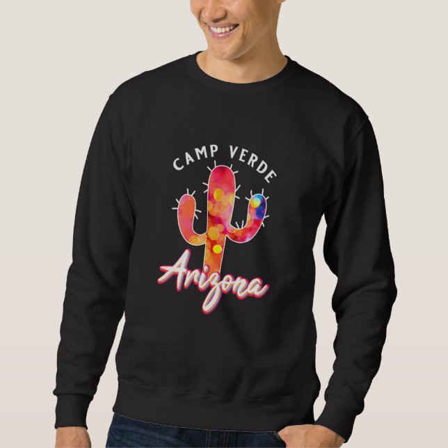Camp Verde Arizona Usa Wüste Kactus Vacation Souv Sweatshirt (Vorderseite)