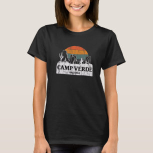 Camp Verde AZ Arizona Vintage Sonnenuntergang Kakt T-Shirt